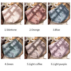 Women's Lace Ribbon Panties Comfortable Stretchy Mid Waist Triangle Underwear