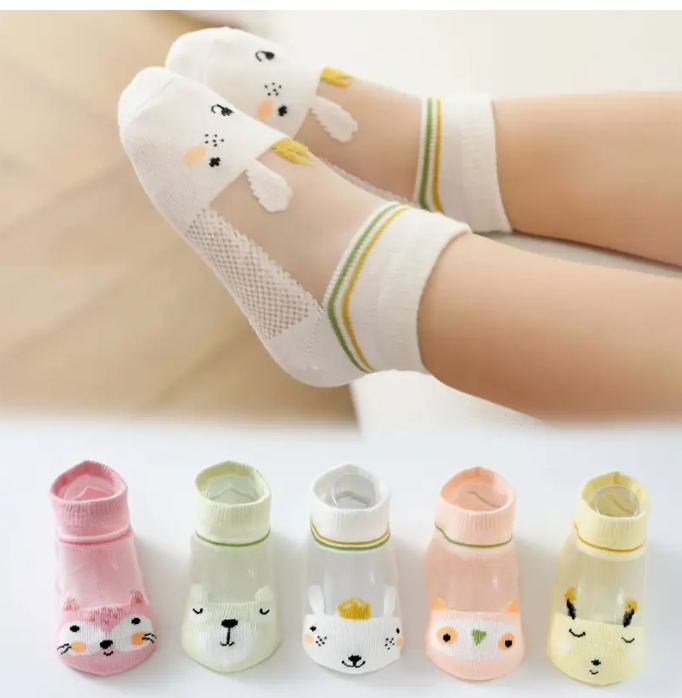 Cute Cartoon Animal Mid-Calf Socks for Girls